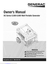 Generac Power Systems 005796-0 (XG6500) Owner's Manual