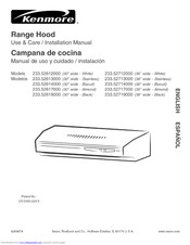 KENMORE 233.52719000 Use & Care / Installation Manual
