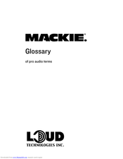 Mackie CR-1604 Owner's Manual