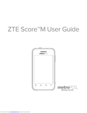 zte Score M User Manual
