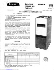 Bryant 150-393C Installation Instructions Manual