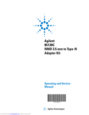 Agilent Technologies 85130C Operating And Service Manual
