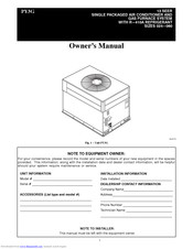 payne PY3G024 Owner's Manual