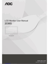 AOC 2036S User Manual