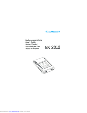 Sennheiser EK 2012 User Manual