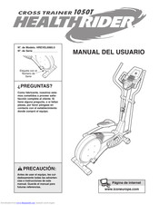HealthRider Cross Trainer 1050T Manual Del Usuario