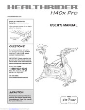 Healthrider H40x Pro Bike Manual