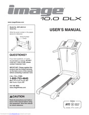 Image Fitness 10.0 Dlx Treadmill User Manual