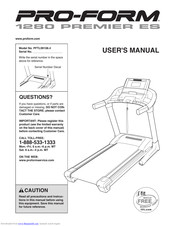 ProForm T 12.80 Treadmill Manual