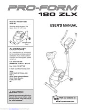 ProForm 300 Zlx Bike Manual