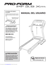 ProForm 3.9 Xm Treadmill Manual Del Usuario