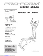 ProForm 300 Zle Elliptical Manual Del Usuario