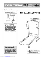 Pro-Form 330rt Treadmill Manual Del Usuario