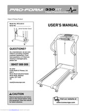 Pro-Form 330rt Treadmill User Manual