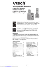 Vtech FS6224-21 User Manual