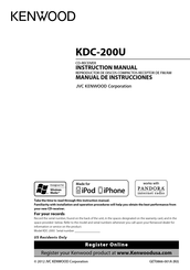 Kenwood KDC-200U Instruction Manual