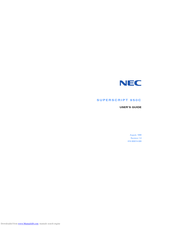 NEC SuperScript 950C User Manual
