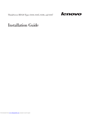 Lenovo ThinkServer RD120 Type 6447 Installation Manual
