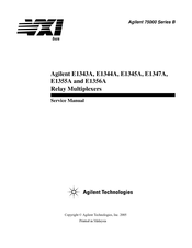 Agilent Technologies E1344A Service Manual