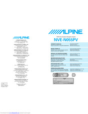 Alpine NVE-N055PV Owner's Manual