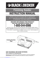 Black & Decker 7558 Instruction Manual