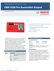 Bosch FMR-7036 Manual