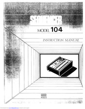 Roland 104 Instruction Manual