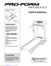 ProForm 400 C Treadmill User Manual
