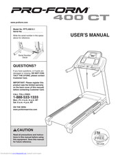 Pro-Form 400treadmill Manual