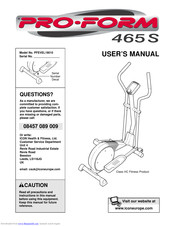 Pro-Form PFEVEL19010 User Manual