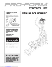 ProForm 500 F Elliptical Manual Del Usuario
