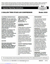 Kenmore 8424 Operating Instructions Manual