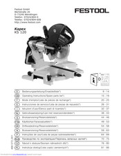 Axminster KS 120 E Operating Instructions Manual