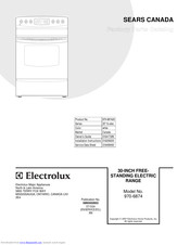 Electrolux 970-6874 Parts Catalog