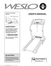 Weslo 330i Treadmill User Manual