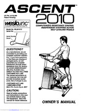 Weslo Ascent 2010 Manual