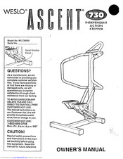 Weslo Ascent 730 Manual