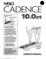 Weslo Cadence 10.0xt Manual