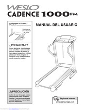 Weslo Cadence 1000 Fm Manual Del Usuario