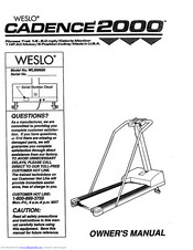 Weslo Cadence 2000 Owner's Manual