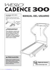 Weslo Cadence 300 Treadmill Manual Del Usuario