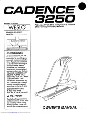 Weslo WL325011 Manual
