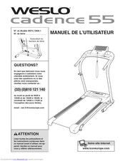 Weslo Cadence 450v Treadmill Manuel De L'utilisateur