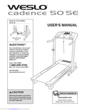 Weslo Cadence 50 Se Treadmill User Manual