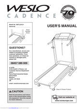 Weslo Cadence 70 User Manual