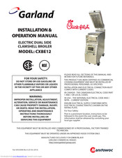 Garland CXBE12 Installation & Operation Manual