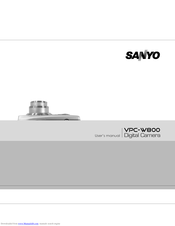 Sanyo VPC-W800 User Manual