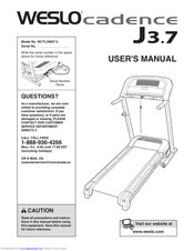 Weslo Cadence J3.7 Treadmill Manual