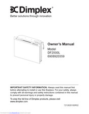 Dimplex DF2500L Owner's Manual