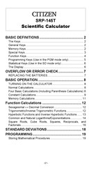 Citizen SRP-145T User Manual